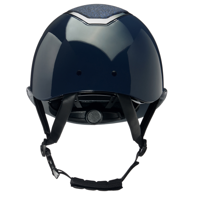 EQX by Charles Owen Kylo Sparkly Wide Peak Riding Hat with MIPS - Navy Gloss/Pewter-2